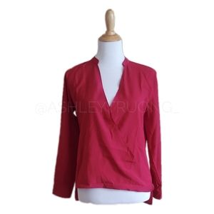 🎯 3 for $20 - Deep V-Neck Mock Wrap Blouse